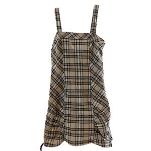 plaid mini dress euro 36